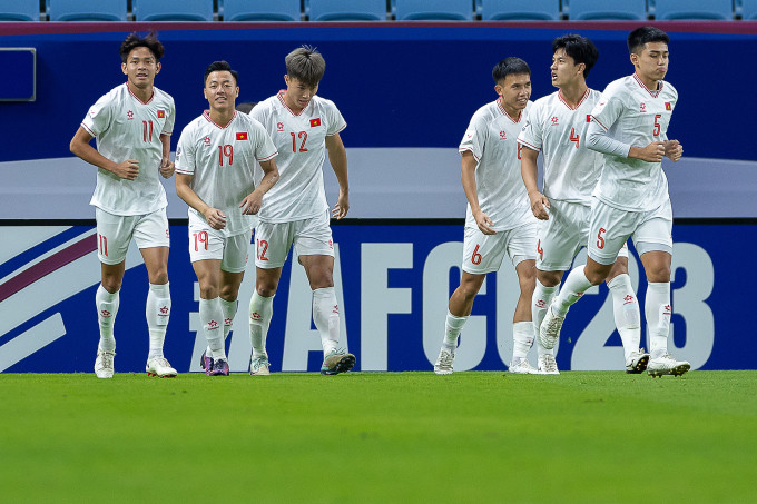 Các cầu thủ Việt Nam tự tin nhiều hơn sau trận thắng Kuwait 3-1 ở lượt ra quân bảng D U23 châu Á 2024. Ảnh: AFC