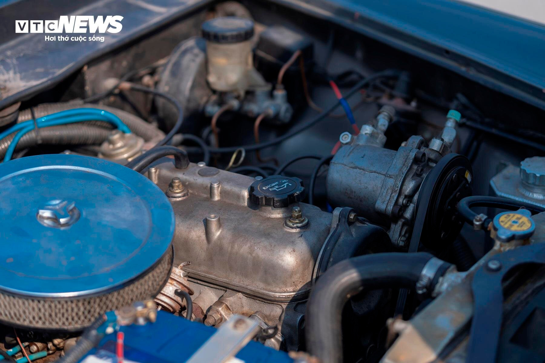 Khối động cơ 1.6L của Datsun Fairlady 1969 vẫn hoạt động ổn định sau hơn 55 năm vận hành.