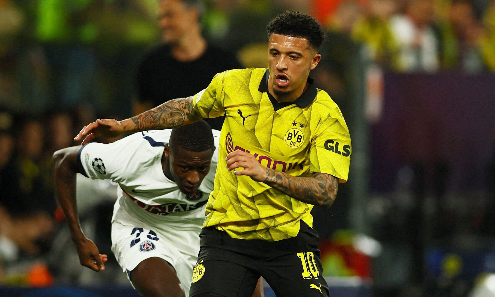 Chiến thắng của Dortmund - trong đó Sancho là nhân tố nổi bật - khiến Man Utd tan mộng dự Cúp C1. (Ảnh: Reuters)