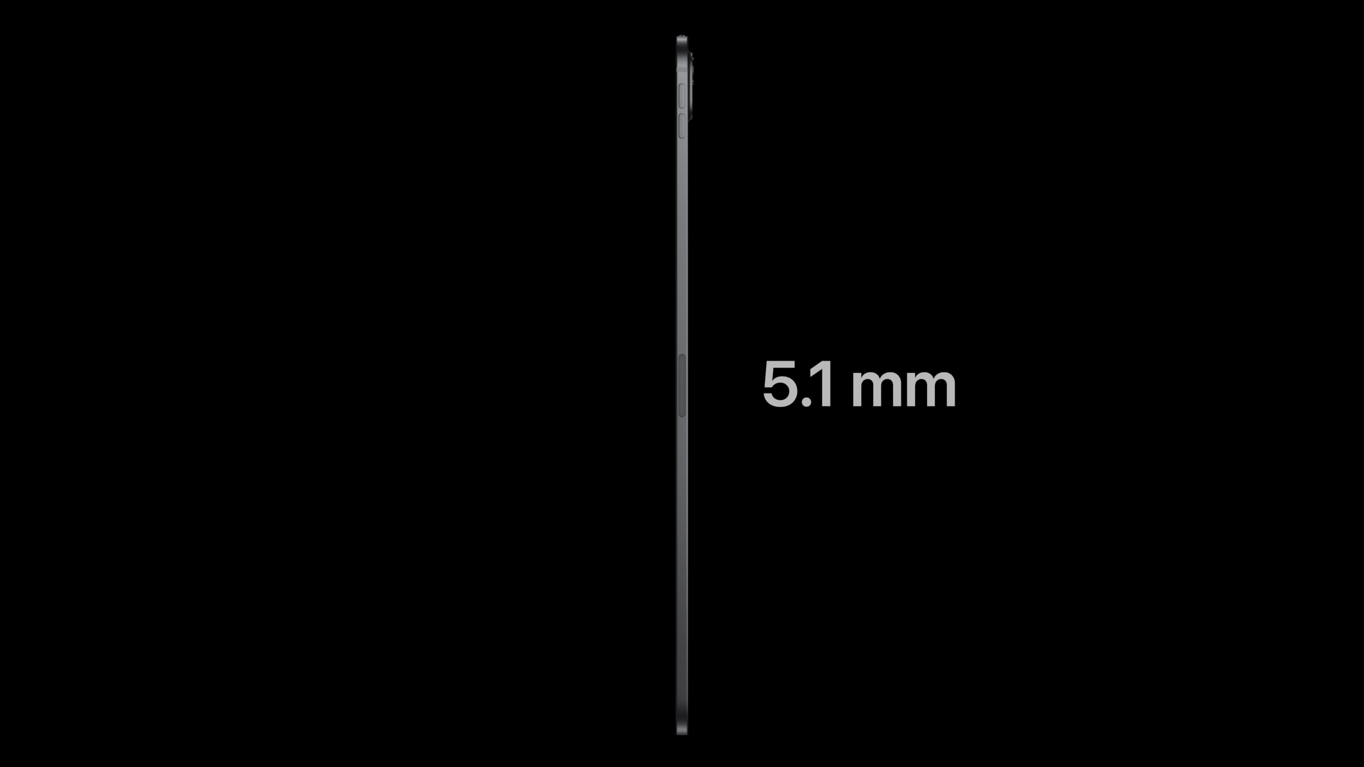 iPad Pro 11 inch có độ dày chỉ 5,1 mm. (Ảnh: Apple)