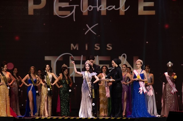 Le Trang Ngan from Vietnam has been announced as Miss Petite Global Asia 2024. (Photo thanhnien.vn)