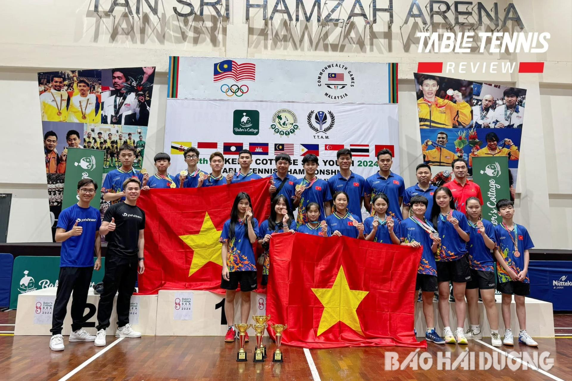 Tuyển trẻ bóng bàn Việt Nam có một giải đấu thành công. Ảnh: TABLE TENNIS 