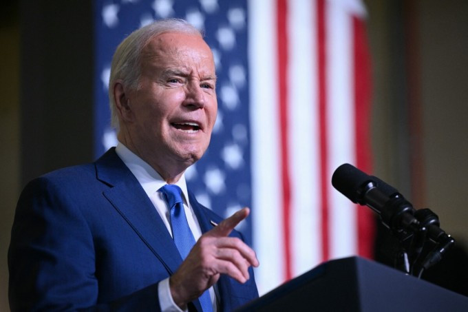 Tổng thống Mỹ Joe Biden tại một sự kiện ở Sturtevant, bang Wisconsin ngày 8/5. Ảnh: AFP