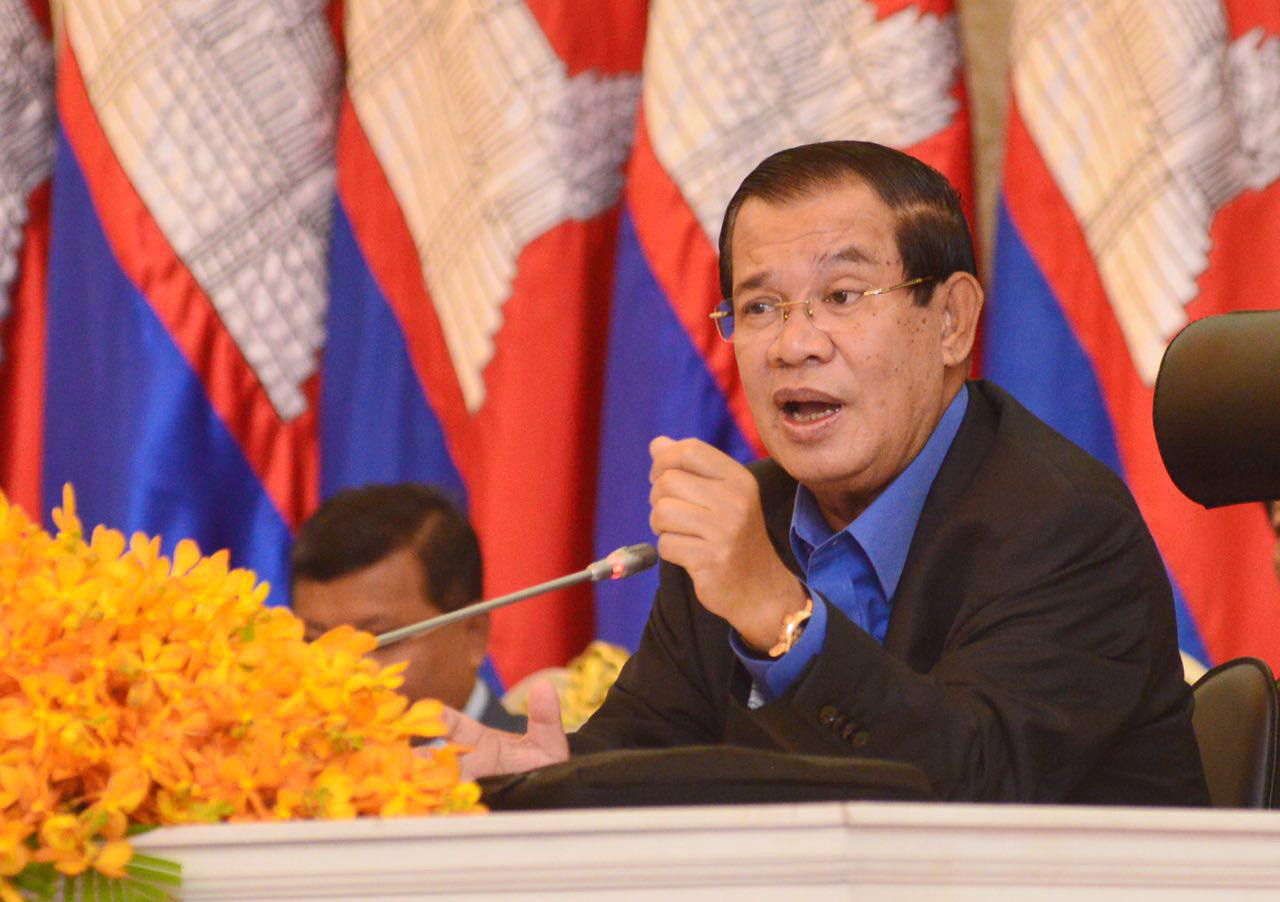 Chủ tịch Thượng viện Campuchia Hun Sen - Ảnh: AFP