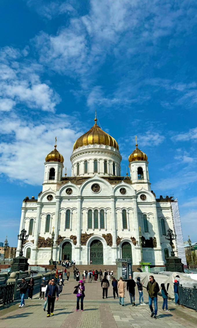 Nhà thờ Chính tòa ở Moscow hồi tháng 4. Ảnh: Hanvina Travel