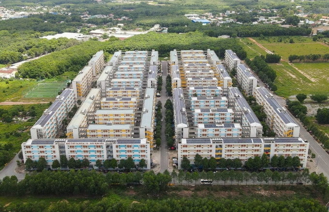 Một khu nhà ở xã hội ở phường Định Hòa, TP Thủ Dầu Một, Bình Dương. Ảnh: Quỳnh Trần