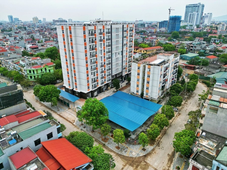 Một dự án nhà ở tại thành phố Bắc Giang. (Ảnh: Tuấn Anh/TTXVN)