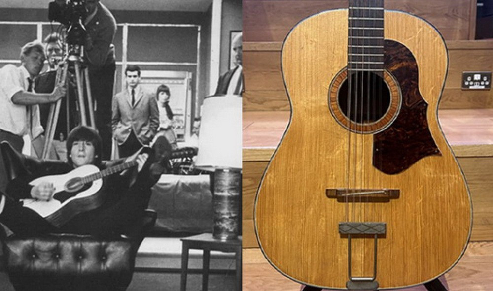 Cây đàn guitar được đấu giá của John Lennon. (Nguồn: direstraitsblog.com)