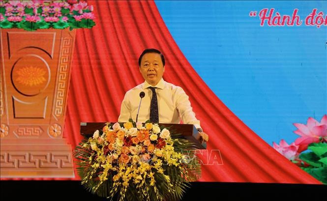 Deputy PM Tran Hong Ha addresses the launch of Action Month for Children 2024 in Hue city on June 1. (Photo: VNA)