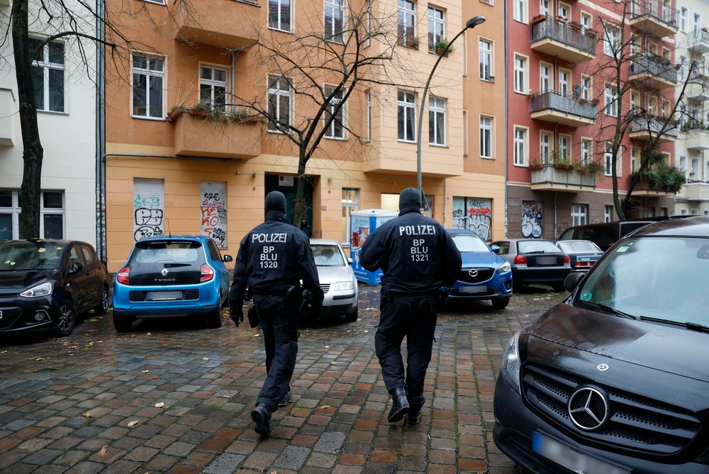 Cảnh sát Đức tuần tra tại thủ đô Berlin. (Ảnh: AFP/TTXVN)