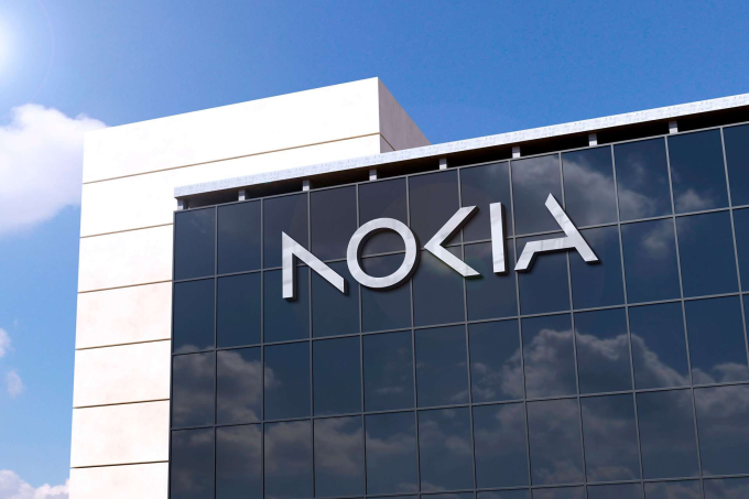 Logo Nokia bên ngoài trụ sở ở Phần Lan. Ảnh: Nokia