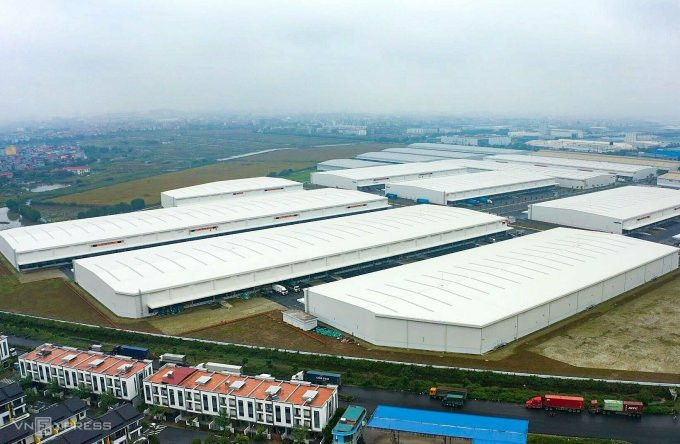 Một góc khu công nghiệp Vsip Bắc Ninh vào năm 2021, nơi Mapletree sở hữu một nhà kho diện tích hơn 54.300 m2. Ảnh: Gia Chính