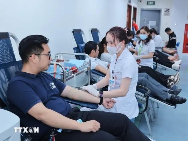 People donate their blood (Photo: VNA)