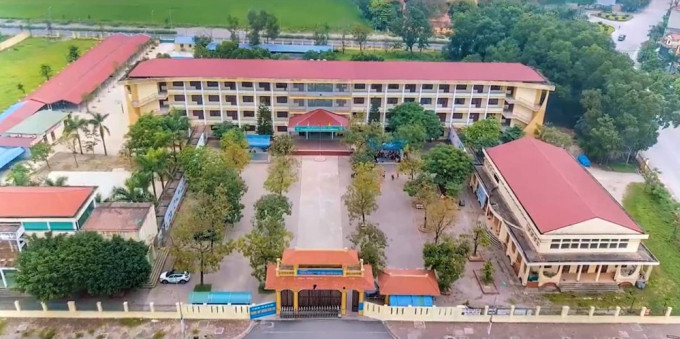 Trường THPT Nguyễn Đăng Đạo, huyện Tiên Du, Bắc Ninh. Ảnh: Fanpage trường THPT Nguyễn Đăng Đạo