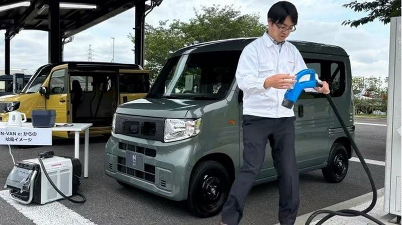 Honda sẽ ra mắt mẫu xe điện minivan thương mại N-VAN e: vào tháng 10 năm nay. (Nguồn: nikkei)
