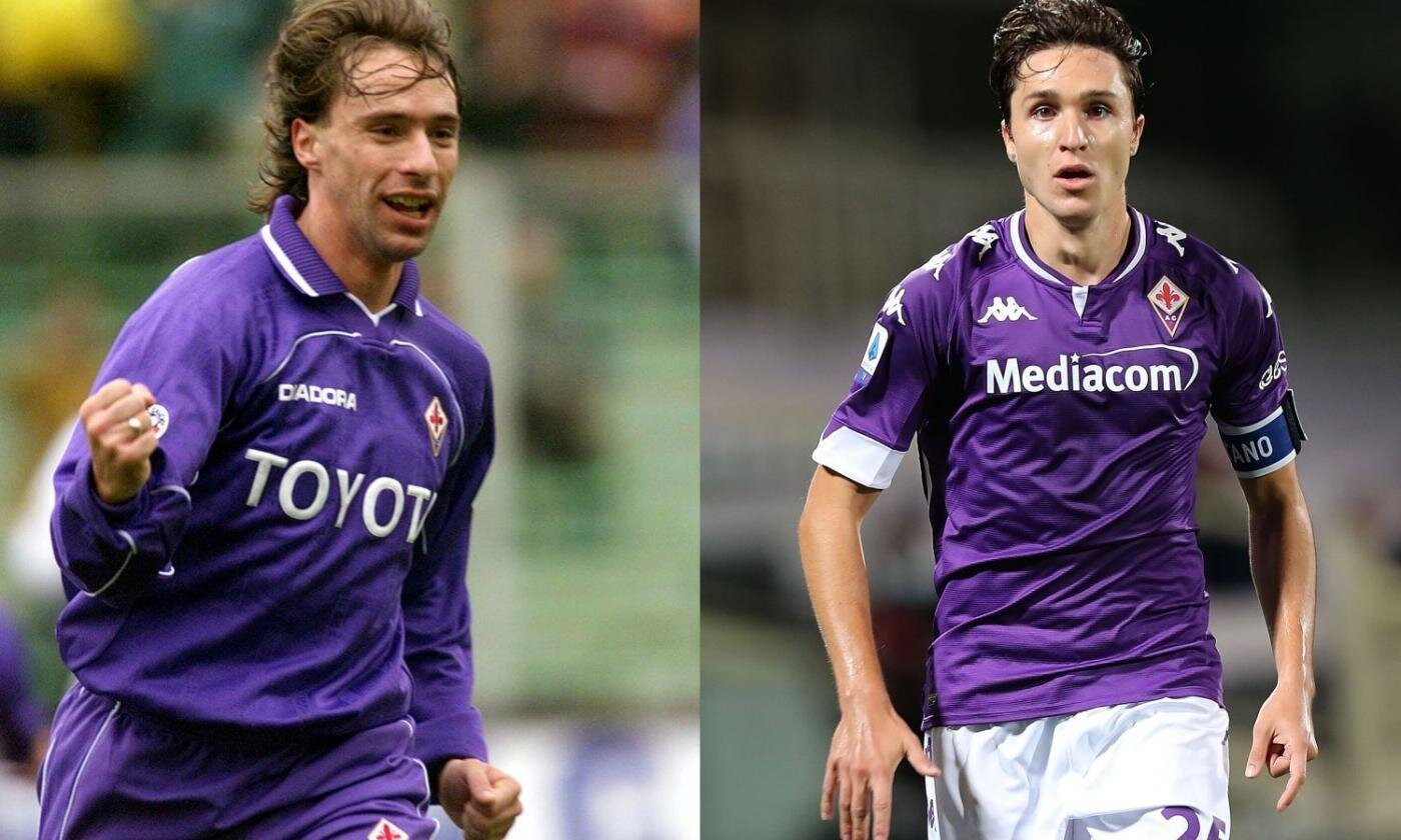 Cả 2 cha con nhà Chiesa từng thi đấu cho Fiorentina.