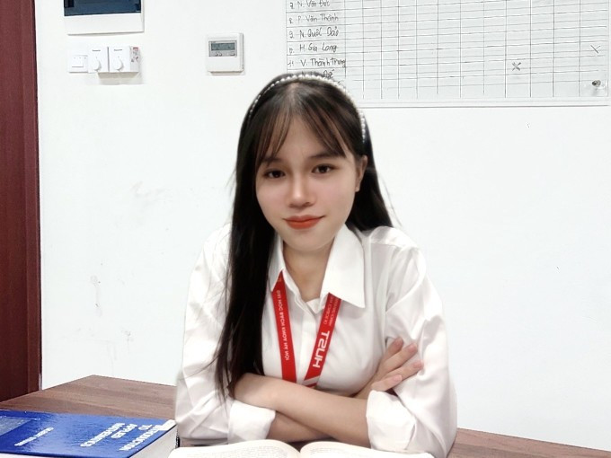 Phạm Thị Huê, sinh viên năm tư Đại học Bách khoa Hà Nội. Ảnh: Nhân vật cung cấp