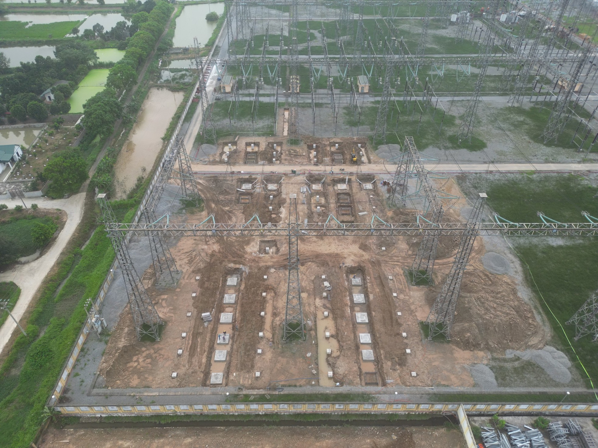 Hình ảnh trạm biến áp khủng dự án 500kV mạch 3 tại Phố Nối, Hưng Yên cán đích trước hạn ảnh 1