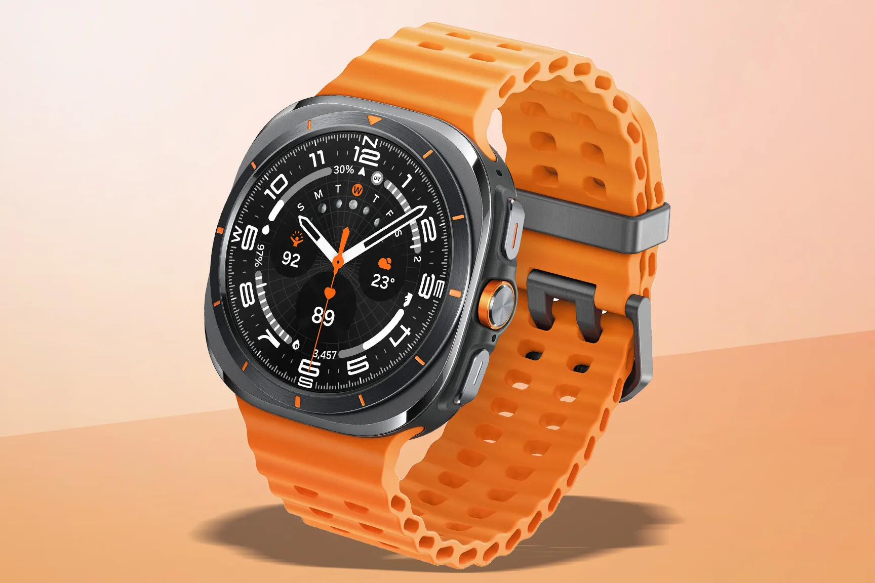 Galaxy Watch Ultra dự kiến sẽ có thiết kế giống Apple Watch Ultra. (Ảnh render: EVleaks)