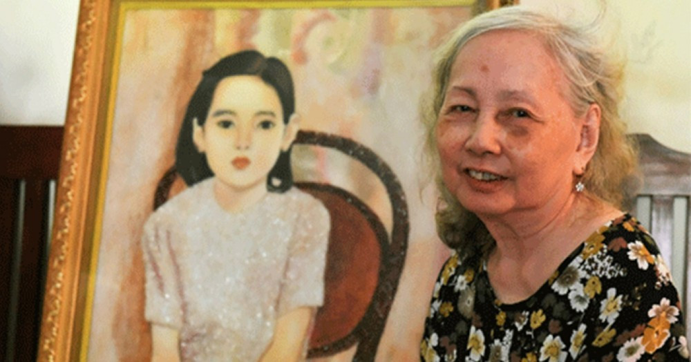 Bà Minh Thúy, nguyên mẫu trong bức tranh 