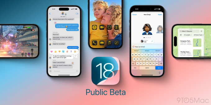 Minh họa các tính năng trên iOS 18 Public Beta. Ảnh: 9to5mac