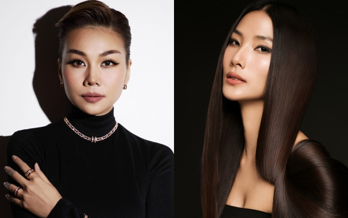 Người mẫu Thanh Hằng (trái) và Hoàng Thùy. Facebook của á hậu Hoàng Thùy có hơn 311.000 người theo dõi. Ảnh: Nhân vật cung cấp