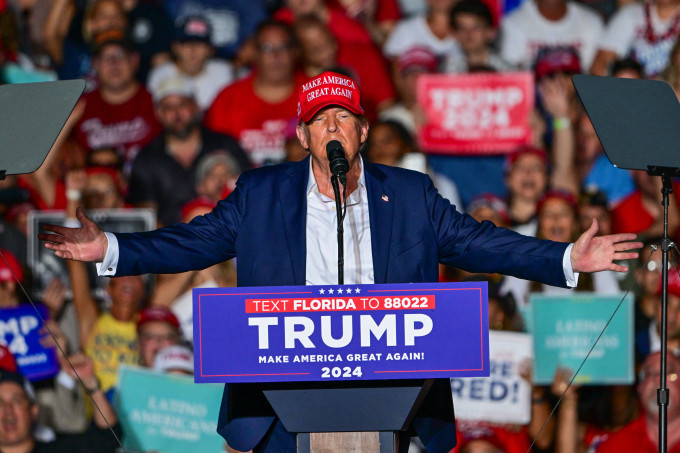 Cựu tổng thống Mỹ Donald Trump trong cuộc vận động tranh cử hôm 9/7 ở Doral, Florida. Ảnh: AFP