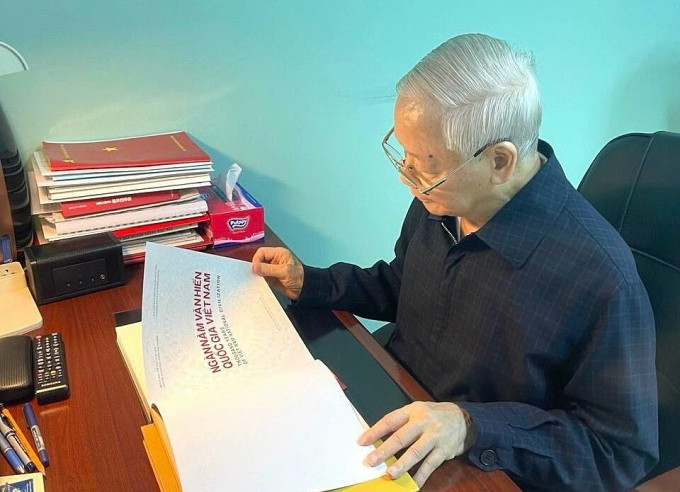 Những ngày cuối đời tại Bệnh viện 108, cố Tổng bí thư Nguyễn Phú Trọng vẫn vừa điều trị bệnh, vừa nghiên cứu lý luận. Ảnh chụp ngày 10/5/2024. Ảnh: Tư liệu