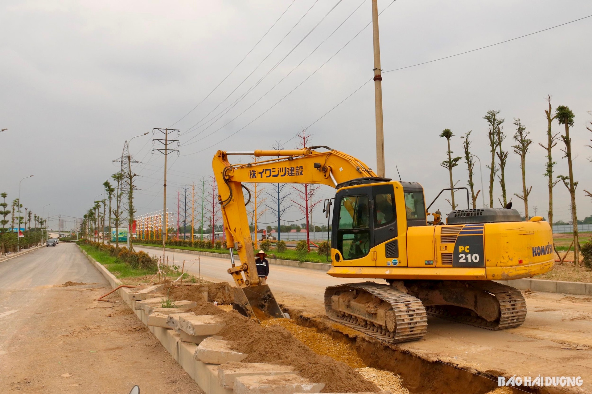 Hạ tầng khu công nghiệp Phúc Điền mở rộng đang hoàn thiện 