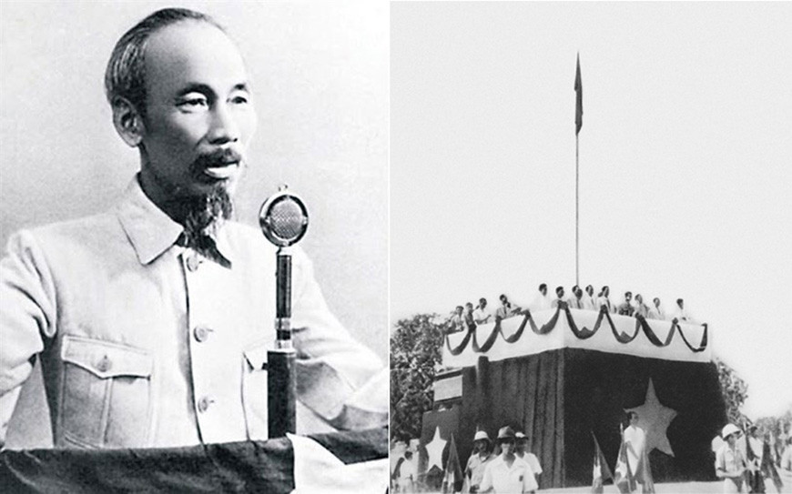 Ngày 2/9/1945, tại Quảng trường Ba Đình (Hà Nội), Chủ tịch Hồ Chí Minh đọc Tuyên ngôn độc lập, khai sinh ra nước Việt Nam Dân chủ Cộng hòa