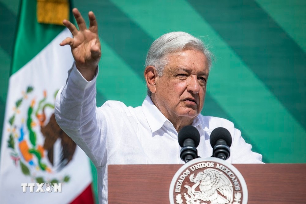 Tổng thống Mexico Andres Manuel Lopez Obrador. (Ảnh: AFP/TTXVN)