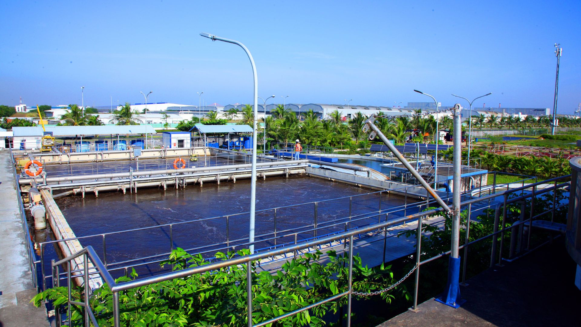Nhà máy xử lý nước thải tại khu công nghiệp DeepC