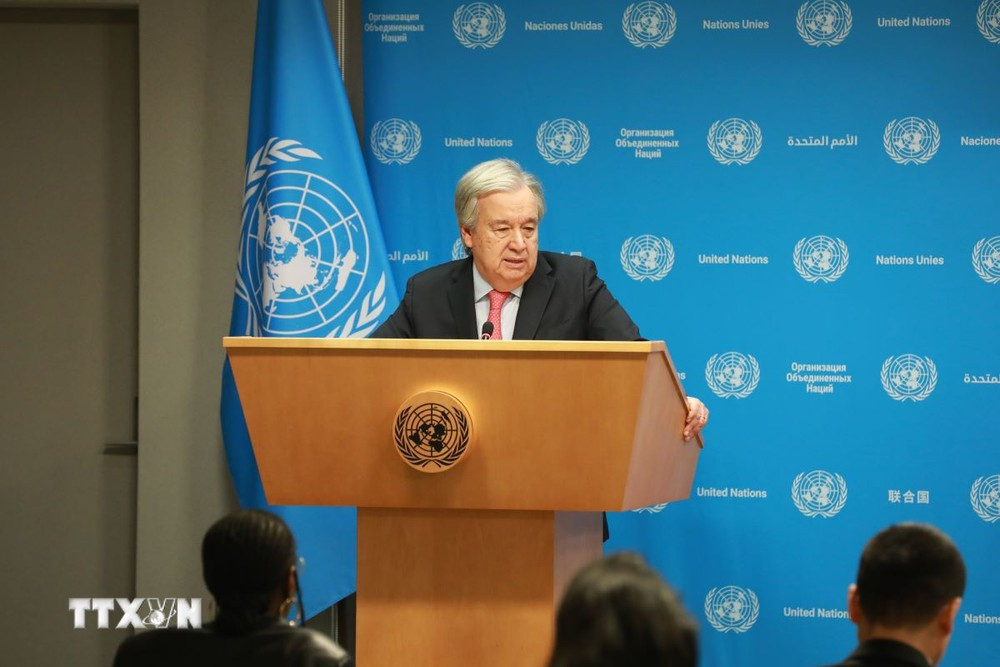 Tổng thư ký Antonio Guterres. (Ảnh: THX/TTXVN)