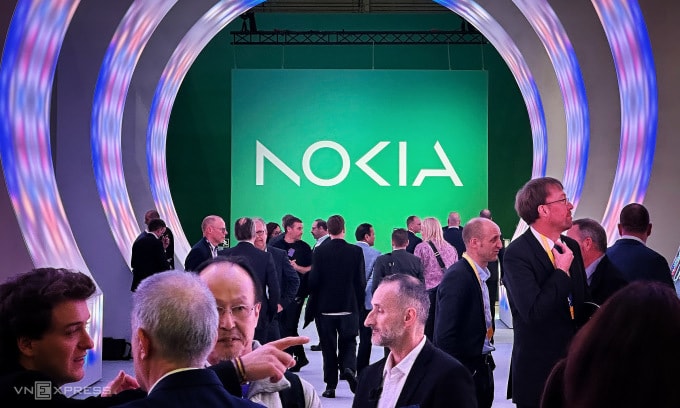 Gian hàng Nokia tại triển lãm MWC 2023. Ảnh: Lưu Quý