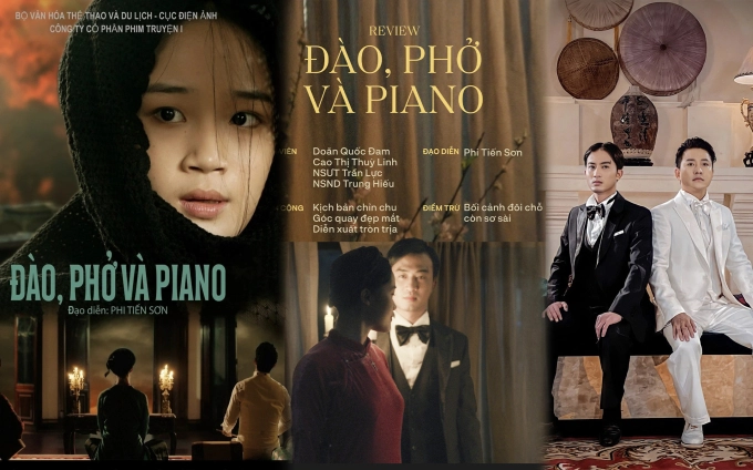 Postẻ phim “Đào, Phở và Piano” .(Ảnh chụp màn hình)