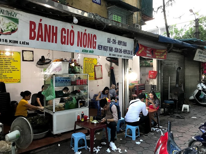 Đây là một trong những quán bánh giò ngon ở Hà Nội. (Ảnh: Totrantien)