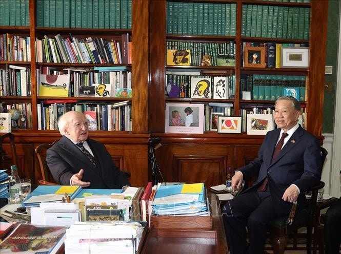 Top leader of Vietnam, President of Ireland hold talks in Dublin 2.jpg