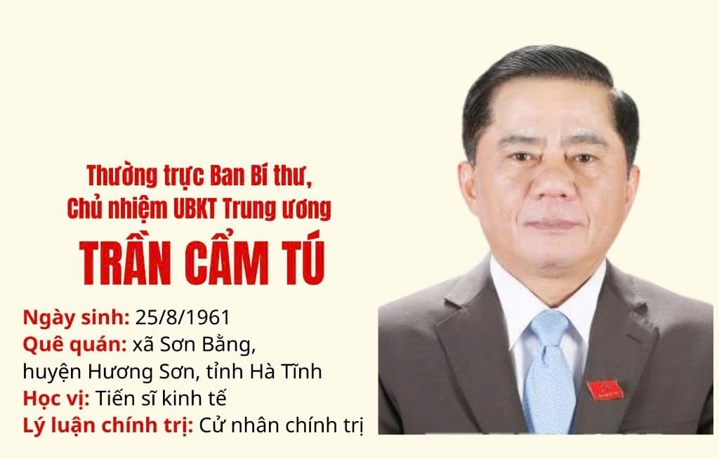 Tóm tắt quá trình công tác của tân Thường trực Ban Bí thư Trần Cẩm Tú - Hải  Dương