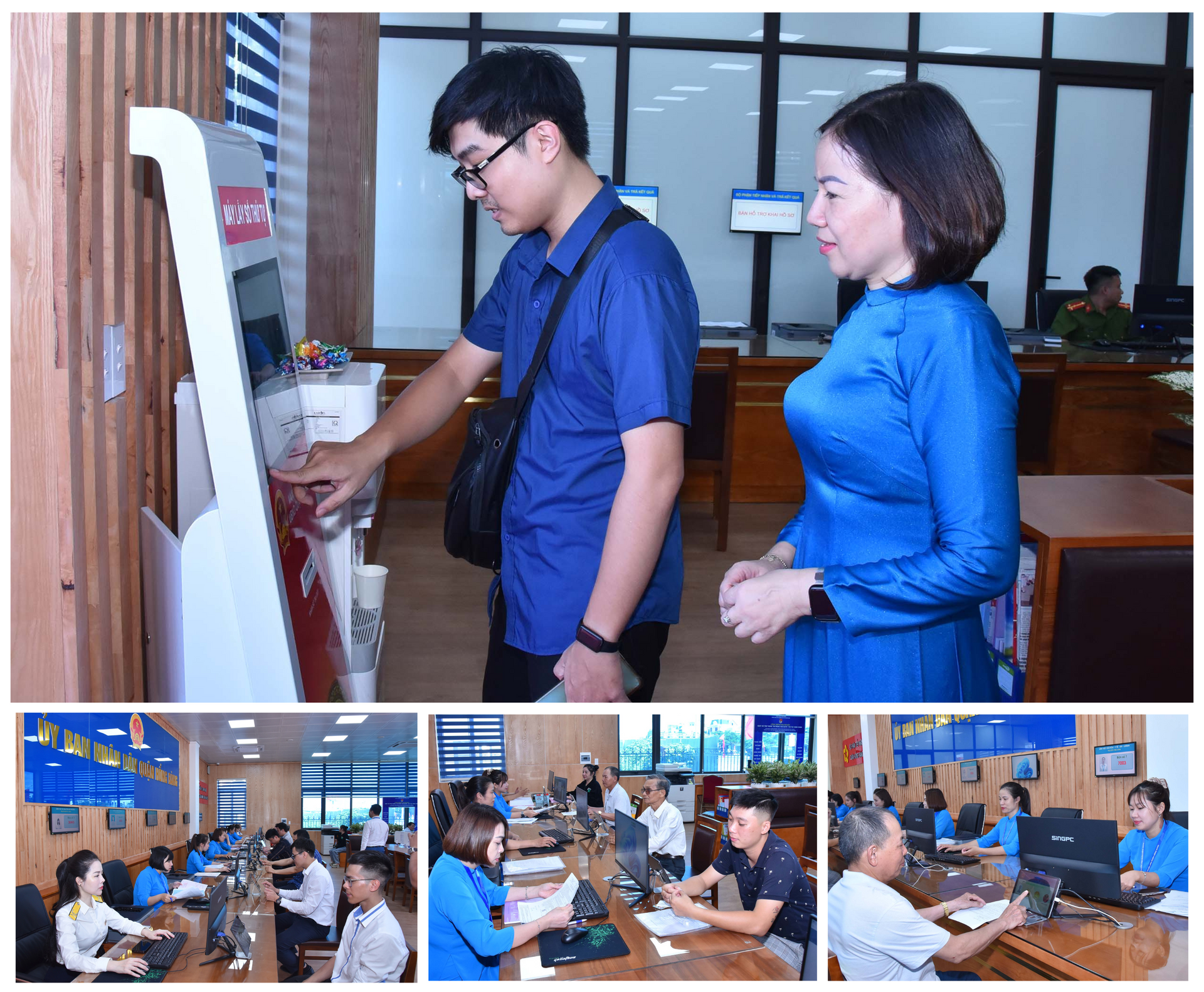 Ngườidân giải quyết thủ tục hành chính tại bộ phận 
