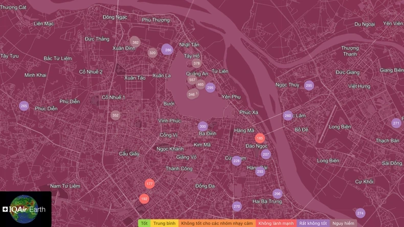Hôm nay, Hà Nội là thành phố có chỉ số ô nhiễm không khí cao nhất thế giới ảnh 1
