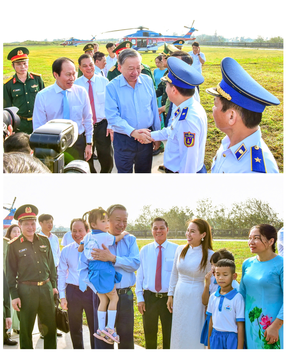 Đồng chí Tô Lâm, Tổng Bí thư Ban Chấp hành Trung ương Đảng thăm và làm việc tại huyện Bạch Long Vĩ.