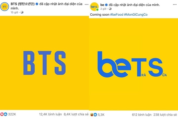 Hãng xe công nghệ đổi avatar bắt trend BTS. (Ảnh chụp màn hình)