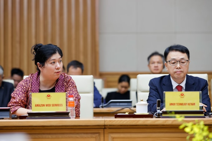 Đại diện doanh nghiệp Mỹ tham gia toạ đàm ngày 1/3. Ảnh: VGP