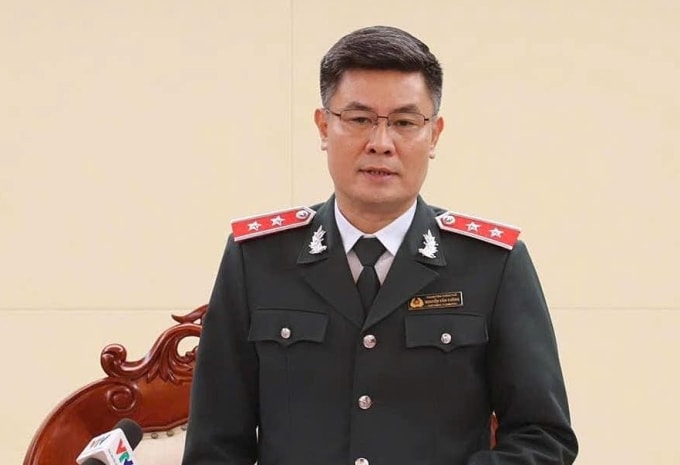 Phó tổng Thanh tra Chính phủ Nguyễn Văn Cường chủ trì buổi công bố. Ảnh: Phạm Đan