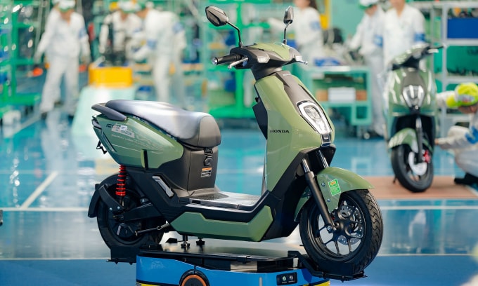 Honda ICON e: tại nhà máy của hãng. Ảnh: HVN