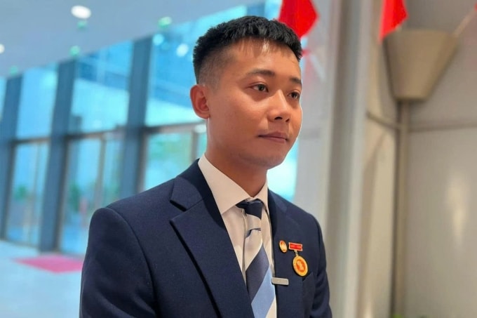 Ông Phạm Quang Linh thời điểm vừa được hiệp thương là ủy viên Mặt trận Tổ quốc Việt Nam. Ảnh: MTTQ Việt Nam