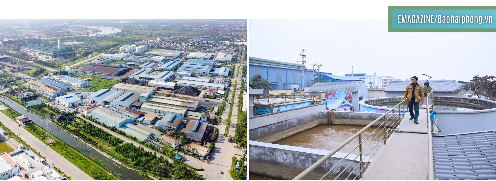 Khu công nghiệp Nam Cầu Kiền với hệ thống xử lý nước thải hiện đại.