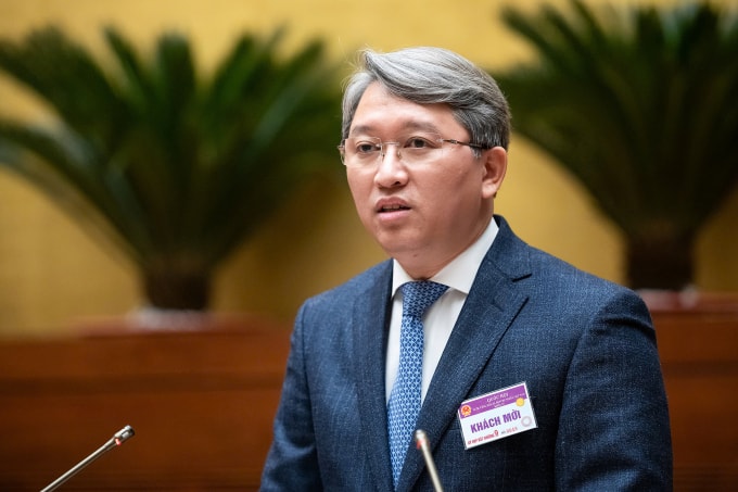 Bộ trưởng Tư pháp Nguyễn Hải Ninh. Ảnh: Media Quốc hội