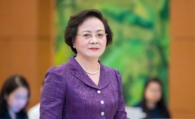Bộ trưởng Nội vụ Phạm Thị Thanh Trà. Ảnh: Cổng TTĐT Quốc hội