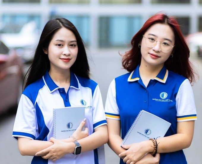 Sinh viên Đại học Luật Hà Nội. Ảnh: Fanpage nhà trường